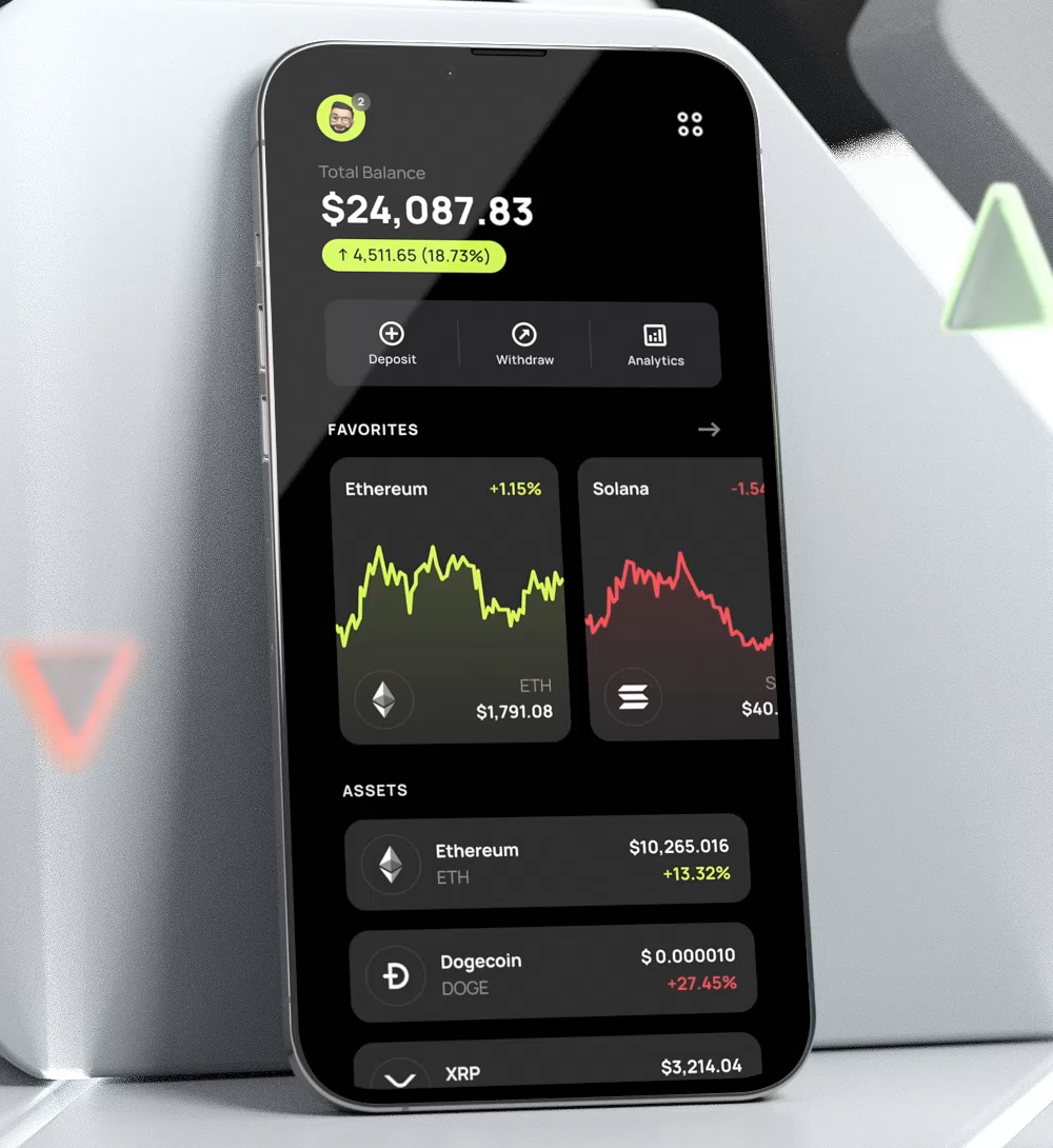 Trade +V8 Avita (80X) dashboard preview